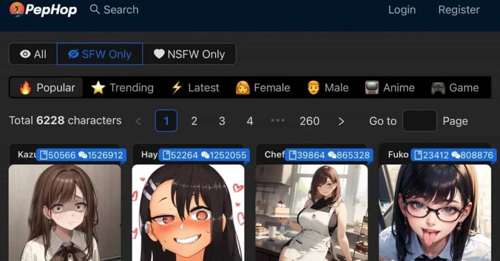 A screenshot of a PepHop AI login screen. Text overlay asks "Is PepHop AI Safe?”