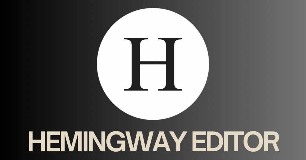 Black and white logo for Hemingway Editor writing app