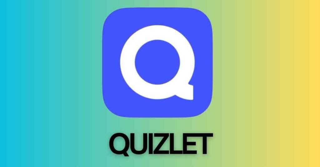 blue Quizlet logo on a gradient background; a widely used educational tool for flashcards.